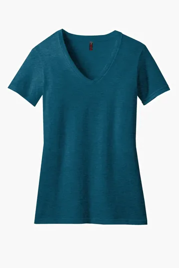 District Women's Perfect Blend CVC V-Neck Tee — view 6