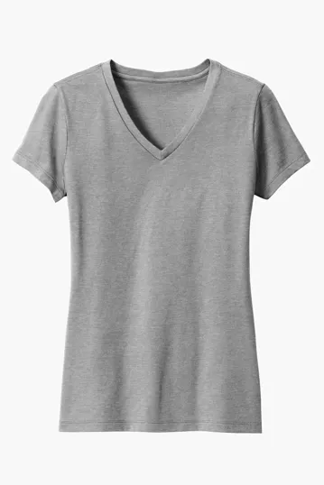 District Women's Perfect Blend CVC V-Neck Tee — view 7