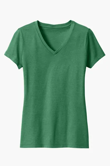District Women's Perfect Blend CVC V-Neck Tee — view 8