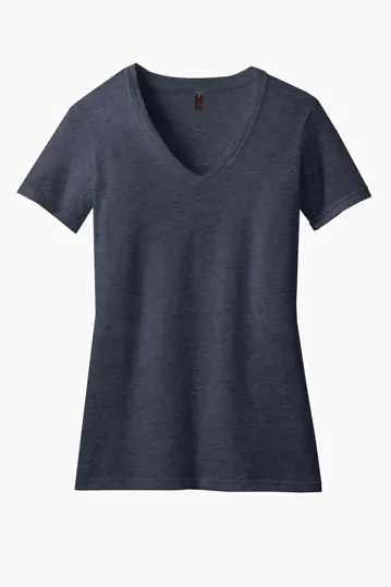 District Women's Perfect Blend CVC V-Neck Tee — view 11