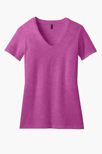 District Women's Perfect Blend CVC V-Neck Tee — view 12