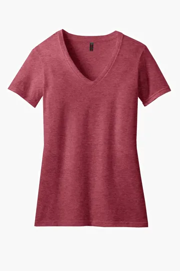 District Women's Perfect Blend CVC V-Neck Tee — view 14