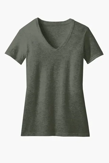 District Women's Perfect Blend CVC V-Neck Tee — view 17