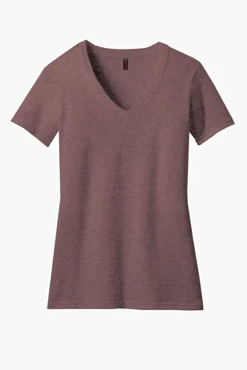District Women's Perfect Blend CVC V-Neck Tee — view 21