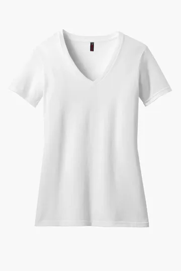 District Women's Perfect Blend CVC V-Neck Tee — view 22