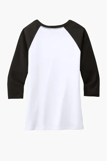District Women's Perfect Tri 3/4-Sleeve Raglan — view 13