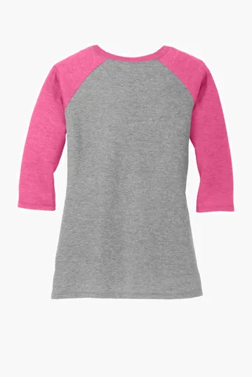 District Women's Perfect Tri 3/4-Sleeve Raglan — view 14