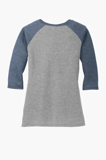 District Women's Perfect Tri 3/4-Sleeve Raglan — view 16