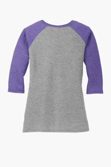 District Women's Perfect Tri 3/4-Sleeve Raglan — view 17