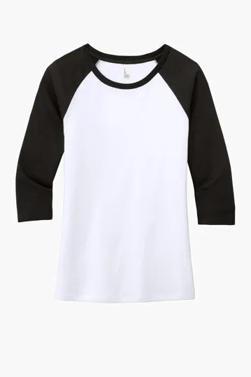 District Women's Perfect Tri 3/4-Sleeve Raglan — view 4