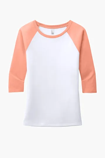 District Women's Perfect Tri 3/4-Sleeve Raglan — view 20