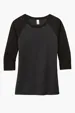 District Women's Perfect Tri 3/4-Sleeve Raglan — view 3