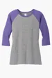 District Women's Perfect Tri 3/4-Sleeve Raglan — view 8