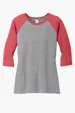 District Women's Perfect Tri 3/4-Sleeve Raglan — view 9