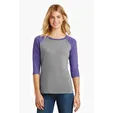 District Women's Perfect Tri 3/4-Sleeve Raglan