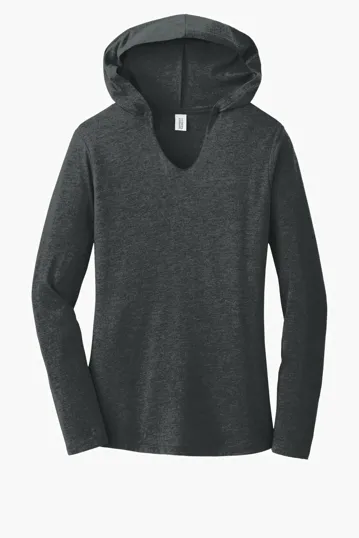 District Women's Perfect Tri Long Sleeve Hoodie — view 2