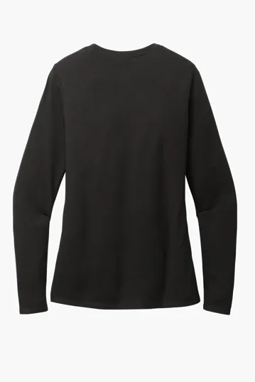 District Women's Perfect Blend CVC Long Sleeve Tee — view 10