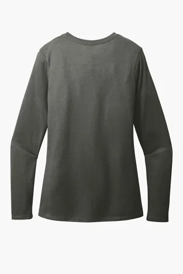District Women's Perfect Blend CVC Long Sleeve Tee — view 13