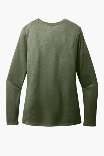 District Women's Perfect Blend CVC Long Sleeve Tee — view 14