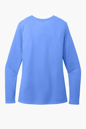 District Women's Perfect Blend CVC Long Sleeve Tee — view 15
