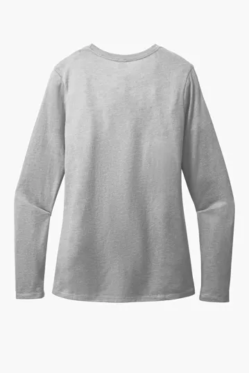 District Women's Perfect Blend CVC Long Sleeve Tee — view 16