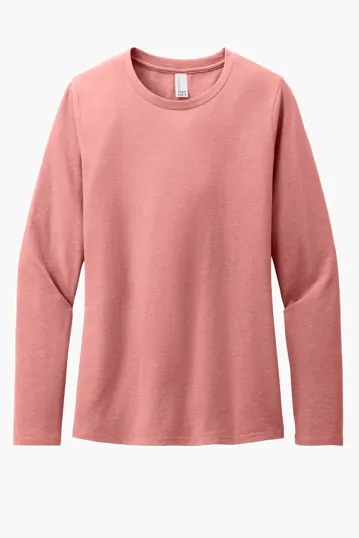 District Women's Perfect Blend CVC Long Sleeve Tee — view 3