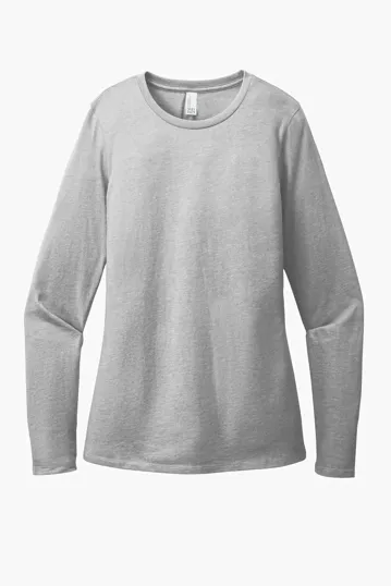 District Women's Perfect Blend CVC Long Sleeve Tee — view 8