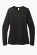 District Women's Perfect Blend CVC Long Sleeve Tee — view 2