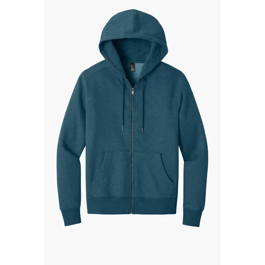 District Perfect Weight Fleece Full-Zip Hoodie — view 8