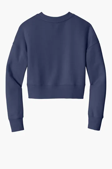 District Women's Perfect Weight Fleece Cropped Crew — view 7