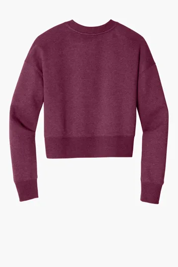 District Women's Perfect Weight Fleece Cropped Crew — view 13