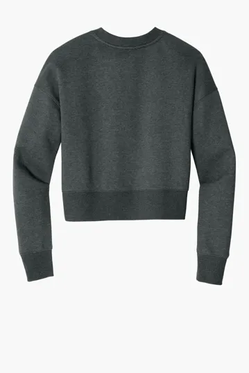 District Women's Perfect Weight Fleece Cropped Crew — view 14