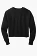 District Women's Perfect Weight Fleece Cropped Crew — view 3
