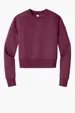 District Women's Perfect Weight Fleece Cropped Crew — view 9