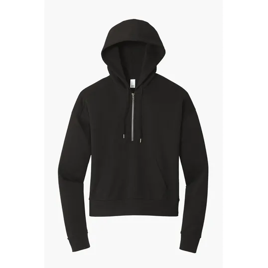District Women's Perfect Tri Fleece 1/2-Zip Pullover — view 2
