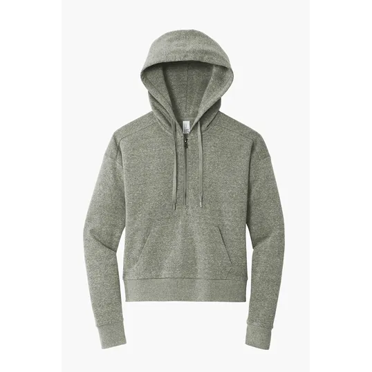 District Women's Perfect Tri Fleece 1/2-Zip Pullover — view 3