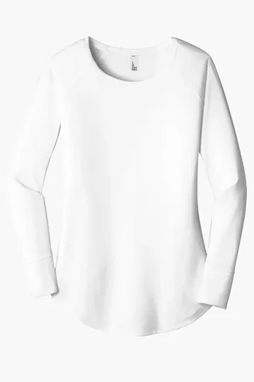 District Women's Perfect Tri Long Sleeve Tunic Tee — view 6