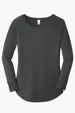 District Women's Perfect Tri Long Sleeve Tunic Tee — view 2