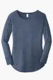 District Women's Perfect Tri Long Sleeve Tunic Tee — view 5