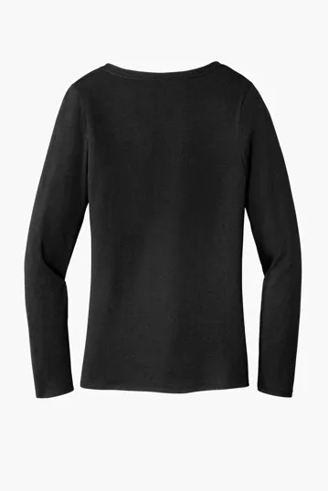 District Women's Perfect Tri Long Sleeve V-Neck Tee — view 12