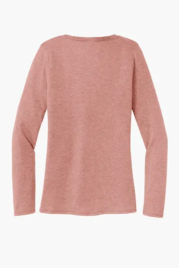 District Women's Perfect Tri Long Sleeve V-Neck Tee — view 13