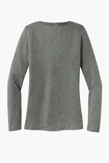 District Women's Perfect Tri Long Sleeve V-Neck Tee — view 14