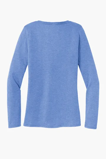 District Women's Perfect Tri Long Sleeve V-Neck Tee — view 16