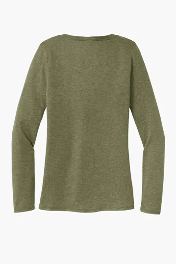 District Women's Perfect Tri Long Sleeve V-Neck Tee — view 17