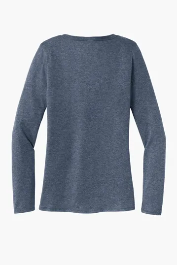 District Women's Perfect Tri Long Sleeve V-Neck Tee — view 18