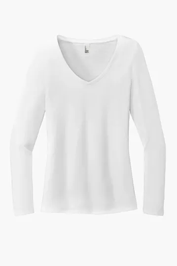 District Women's Perfect Tri Long Sleeve V-Neck Tee — view 10
