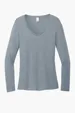 District Women's Perfect Tri Long Sleeve V-Neck Tee  — view 4