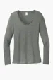 District Women's Perfect Tri Long Sleeve V-Neck Tee  — view 5