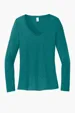 District Women's Perfect Tri Long Sleeve V-Neck Tee  — view 6