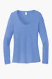 District Women's Perfect Tri Long Sleeve V-Neck Tee  — view 7